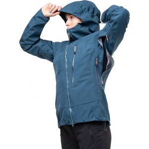Chaqueta impermeable con capucha para mujer, color verde azulado, con cremallera, de alto rendimiento, personalizada. - Product Image 4