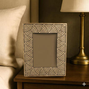 Home Wood Handmade Wooden Photo <b>Frame</b> Rectangular Horizontal Wall <b>Mount</b> Elegant Decor - Product Image 1