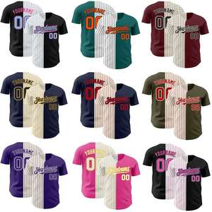 Camisetas de béisbol con cuello en V, bordadas por sublimación, en blanco, OEM, al por mayor - Product Image 4