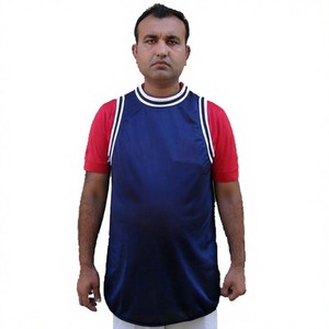 Maillot de basketball personnalisé 220g 100% polyester séchage rapide imprimé par sublimation avec nom du joueur, taille élastique, sans manches, pour homme - Product Image 1