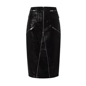 Mini-jupe en cuir PU de qualité supérieure pour femme, taille haute, tendance, décontractée, mode, personnalisation OEM ODM, production en gros, service d'échantillonnage disponible - Product Image 2