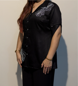 Premium Black Giza Cotton Women <b>Shirt</b> Elegant Stylish Daily Wear & <b>Office</b> Wear <b>Shirt</b> Buy Direct From Supplier Bulk India Export - Product Image 5