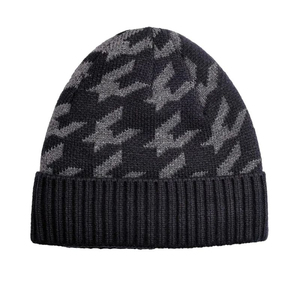 Bonnets d'hiver personnalisés de qualité supérieure, tricotés en jacquard, patchwork, en polaire pour hommes, faible MOQ, bonnet de qualité supérieure - Product Image 3