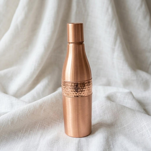 Handmade Pure <b>Copper</b> Water <b>Bottle</b> 1 Liter Ayurvedic Health Drinkware Sustainable Reusable Zero Waste <b>Bottle</b> for Yoga Meditation - Product Image 6