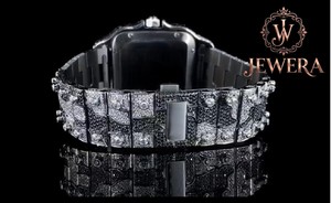Reloj Mossinate Clásico de Acero Inoxidable con Diamantes, Movimiento de Cuarzo de Lujo para Hombre y Mujer, para Regalos de Cumpleaños y Ocasiones Especiales - Product Image 4