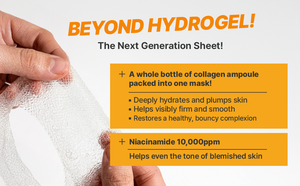 Masque en tissu coréen au collagène et au miel, anti-âge, équilibrant pores et sébum, apaisant, calmant et éclaircissant - Product Image 3