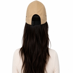 Unisex Camp Cap Soft Cotton Adjustable Strap Casual Classic Outdoor Minimal Fashion Comfortable <b>Neutral</b> Headwear Clean Look - Product Image 2