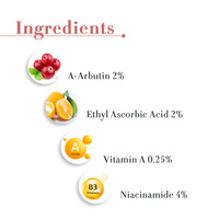 Krim Pemutih Pelembap Anti-Kerut Anti-Pigmentasi Formula Lanjutan Private Label 2% Arbutin Niacinamide Vitamin C