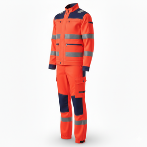 Traje de Trabajo de Seguridad Reflectante de Alta Visibilidad para Construcción |   Chaqueta y Pantalones Impermeables de Alta Visibilidad para Hombre, Logotipo Personalizado ODM - Product Image 6