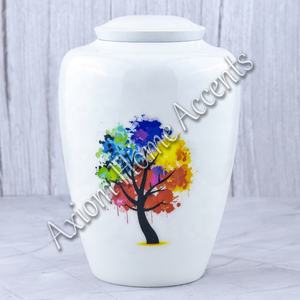 โกศอลูมิเนียมทำมือที่ซับซ้อนโดยมีการออกแบบที่ไม่ซ้ำกันเครื่องบรรณาการโดยสัจพจน์ของบ้าน - Product Image 4