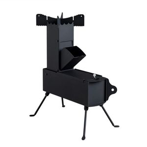 Stufa da Campeggio Portatile a Legna 9.44"D X 17"W X 21.3"H Costruzione in Metallo e Legno Alimentata a Legna - Product Image 3