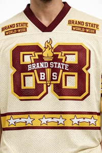 American Football Jersey and <b>Shorts</b> Set Breathable 100% <b>Polyester</b> Material Sportswear Custom American Football Jersey and <b>Shorts</b> - Product Image 5