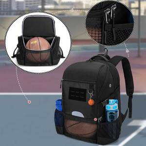 Unisex Gym <b>Backpack</b> with Shoe Compartment and <b>Water</b> Bottle Holder Multi-Functional Casual Fitness Bag 30-40L Zipper Closure - Product Image 3