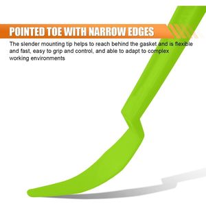 2 espátulas flexibles con mango largo de plástico para juntas y rasqueta de borde plano para vinilos de tintado de ventanas de coche - Product Image 2