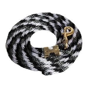 Corde de trelage en nylon et acier inoxydable durable de 9 pieds, avec mousqueton robuste, tressée, pour l'entraînement et la manipulation quotidienne des chevaux, souple - Product Image 2