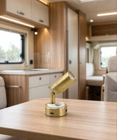 Lampe de lecture intérieure LED 12V OEM en gros pour camping-car, intensité réglable, rotative, fixation murale avec USB Type-C pour caravane