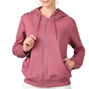 Sudaderas con Capucha para Mujer de Calidad Superior, Diseño Clásico para Invierno, con Cierre y Logotipo Frontal - ¡Oferta! Sudaderas para Mujer OEM - Product Image 1