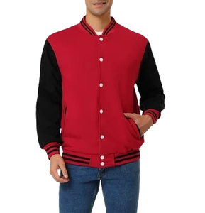 Most Selling <b>Men</b> Wool Made Varsity Jackets Custom Logo Design <b>Men</b> Letterman Varsity Jackets OEM Service - Product Image 1