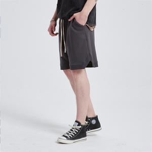 Shorts pour hommes personnalisés <span class=keywords><strong>3XL</strong></span> 140g 100% coton, couleur unie, vintage, décontractés, séchage rapide, imperméables, respirants, écologiques - Product Image 5