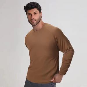 T-shirts de sport pour hommes à manches longues, coupe classique, séchage rapide, respirants, pour l'entraînement, la remise en forme et la course à pied - Product Image 2