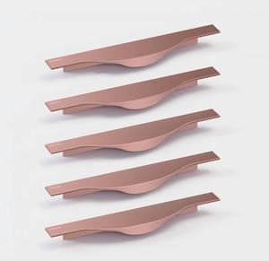 Elegant modern <b>gold</b> zinc alloy <b>cabinet</b> handles wardrobe furniture drawer pulls adjustable luxury hardware export supplier - Product Image 2
