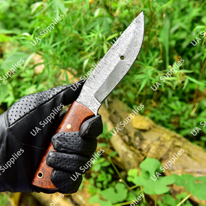 Couteau de chasse professionnel en acier Damas de haute qualité, lame fixe, fabrication sur mesure, support OEM/ODM, camping, pêche, survie, EDC - Product Image 3