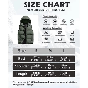 เสื้อกั๊กผู้ชาย ราคาโรงงาน เสื้อกั๊กแบบไม่มีแขน เสื้อกั๊กพัฟเฟอร์แบบมีซับใน เสื้อแจ็คเก็ตแบบลำลอง เสื้อกั๊กกันหนาวสำหรับฤดูหนาว - Product Image 4