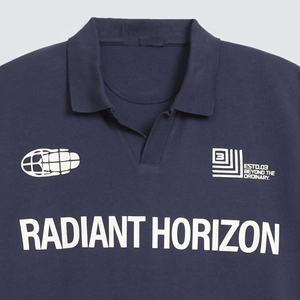 เสื้อกอล์ฟแขนสั้นลำลองสำหรับผู้ชายรุ่นใหม่ปี 2027 ผ้าฝ้ายถัก 100% น้ำหนัก 160 กรัม ลายพิมพ์เรียบหรู ไม่เป็นขุย ด้านหน้า - Product Image 5