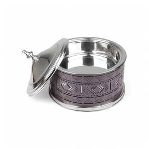 Luxury Stainless Steel Food Warmer Insulated Serving Casserole With Decorative Body For Dining <b>Table</b> Serving - Product Image 3