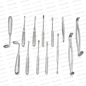 Ensemble d'instruments pour la récolte des côtes de bœuf |   Instruments chirurgicaux pour la récolte du cartilage de la clavicule pour la rhinoplastie et la chirurgie reconstructive par Vaslcare - Product Image 2