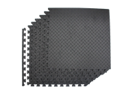 Tapis en mousse EVA durable, absorbant les chocs, imperméable et inodore, 60x60cm, 10mm, noir, gris, bleu, ivoire, avec motif de feuilles, pour salle de sport