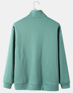 เสื้อกันหนาวมีฮู้ดสำหรับผู้ชายผู้หญิงสินค้าใหม่ฤดูหนาวมีซิปครึ่งมีฮู้ดสำหรับปีนเขาใส่กลางแจ้งออกแบบโลโก้ได้ตามต้องการ - Product Image 2