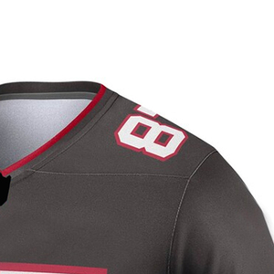 Premium 2025 Custom American Football Jerseys Plus Size Spandex/Cotton Short Sleeve Quick Dry Breathable Summer Unisex Made - Product Image 5