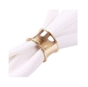 Classic Brass Napkin Ring Circle Shape 4.5cm Width Table Decoration Accessory Napkin Ring Tabletop <b>Tissue</b> Holder - Product Image 1