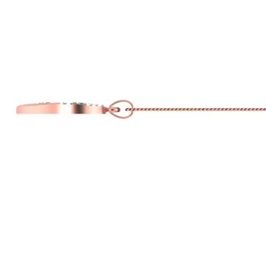 Pendentif Cercle en Moissanite Or Rose, Sertissage Canal, Géométrique Minimaliste, Unisexe, Usage Quotidien - Product Image 6