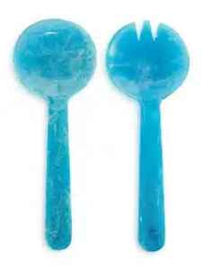 Classic Art Decorate <b>Vintage</b> Style Swirl Resin Spoon Set Best Salad Server Flatware and Tableware for Weddings at Price - Product Image 5