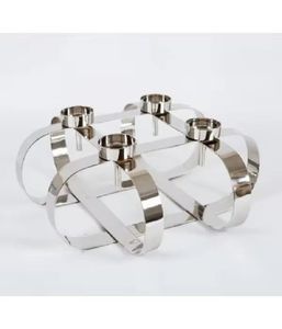 Ensemble de porte-bougies en bois moderne, style nordique, support à bougies en bois, décoration minimaliste pour la maison, décoration de table, porte-bougies - Product Image 5