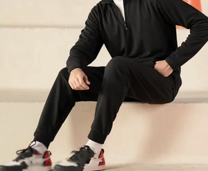 Unisex Hooded <b>Tracksuit</b> Full Sleeve <b>Camouflage</b> Print Casual Autumn Wear With Side Pockets Elastic Waist Loose Fit 100% Cotton - Product Image 4