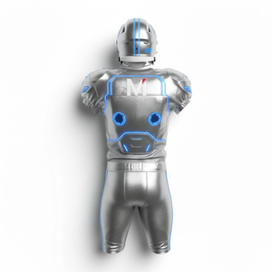 ชุดอเมริกันฟุตบอลทนทาน พิมพ์โลโก้ตามสั่งด้วยเทคนิค Sublimation เสริมความแข็งแรงบริเวณไหล่ สำหรับกีฬาที่มีการสัมผัสหนัก - Product Image 3