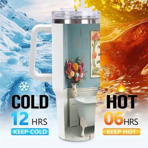 Stainless Steel Tumbler 40oz <b>Double</b> <b>Wall</b> Insulated Travel <b>Mug</b> For Security Patrol Use - Product Image 6