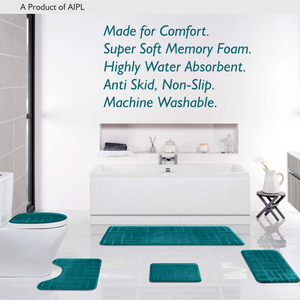 Premium Bathroom <b>Mat</b> Ultra Soft Absorbent <b>Non</b> <b>Slip</b> Washable Floor Rug for Modern Home and Hotel Bathrooms - Product Image 3