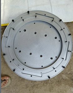 Placa Circular de Aluminio Personalizada, Mecanizada por CNC, Base Redonda de Metal Industrial con Múltiples Orificios - Product Image 1