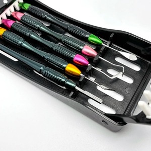 Espátulas para Resina Compuesta Dental, Kit de Mango de Bisturí para Restauración Estética, Caja de Desinfección, Manual, Certificado CE, para Dentistas - Product Image 6