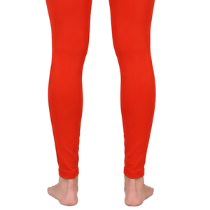 Leggings d'équitation orange personnalisés pour femmes, taille haute, avec grip en silicone extensible, pour l'entraînement équestre - Product Image 3