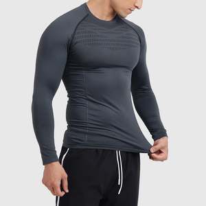 High Quality Gym Bodybuilding Fitness <b>Compression</b> <b>Shirts</b> Breathable Fitness Gym Workout <b>Compression</b> <b>Shirt</b> For Men - Product Image 4