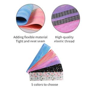 Custom Camouflage Woven Fabric <b>Exercise</b> <b>Band</b> High Elasticity Glute Hip Thigh Loop <b>Bands</b> Anti Roll Cotton Latex Workout <b>Band</b> for - Product Image 3