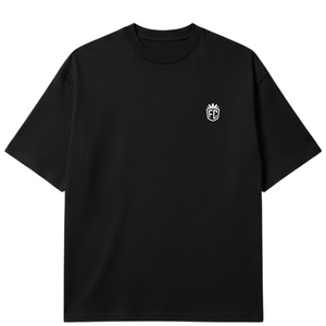 T-shirt en coton oversize pour homme, style streetwear, imprimé micro-texte, manches courtes, décontracté, tendance, OEM - Product Image 1