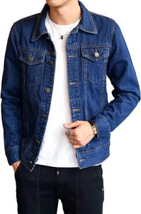Chaqueta Vaquera Contemporánea para Hombre – Chaqueta de Mezclilla Azul Moderna para Hombre con Diseño Casual y Elegante para Ropa Urbana y Uso Diario - Product Image 1