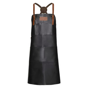 Delantal de Cuero Genuino de Alta Calidad con Correas Cruzadas Ajustables y Bolsillos de Cuero para Herramientas, Marca Maximize Wear - Product Image 1