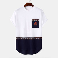 T-shirt confortable 100% coton pour homme, logo personnalisé imprimé, design unique, coupe ample, t-shirt homme sur mesure